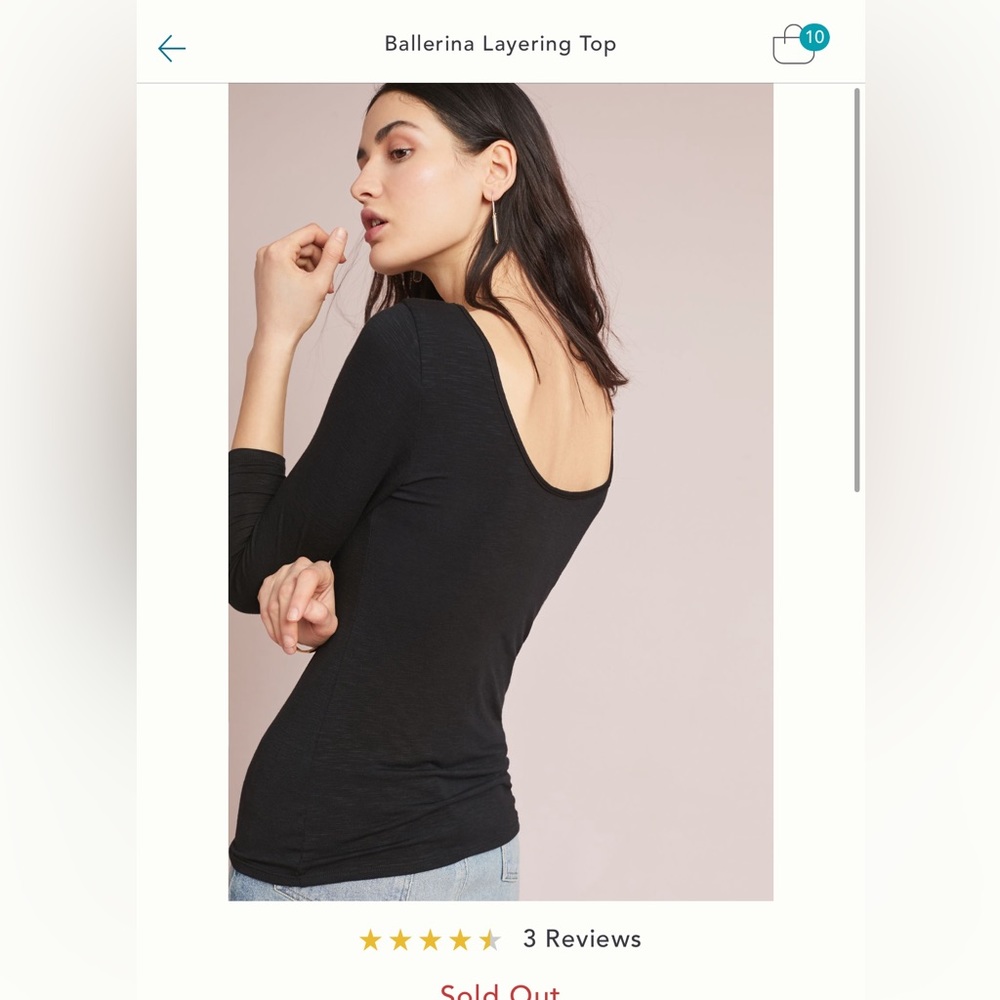 Anthropologie Ballerina Layering Top